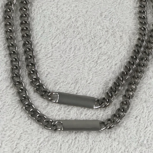 Collar Adjustment Chain 18K Gold Necklace Sleeve Chain Empty Holder